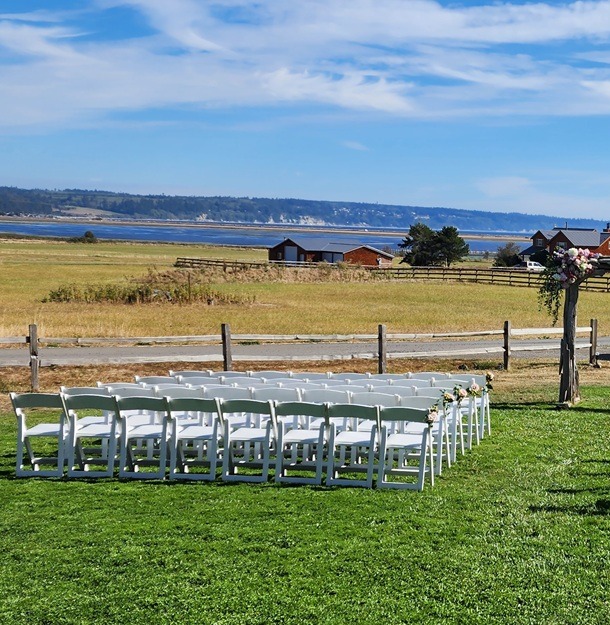Crockett Farm wedding venue and water views in Coupeville on Central Whidbey